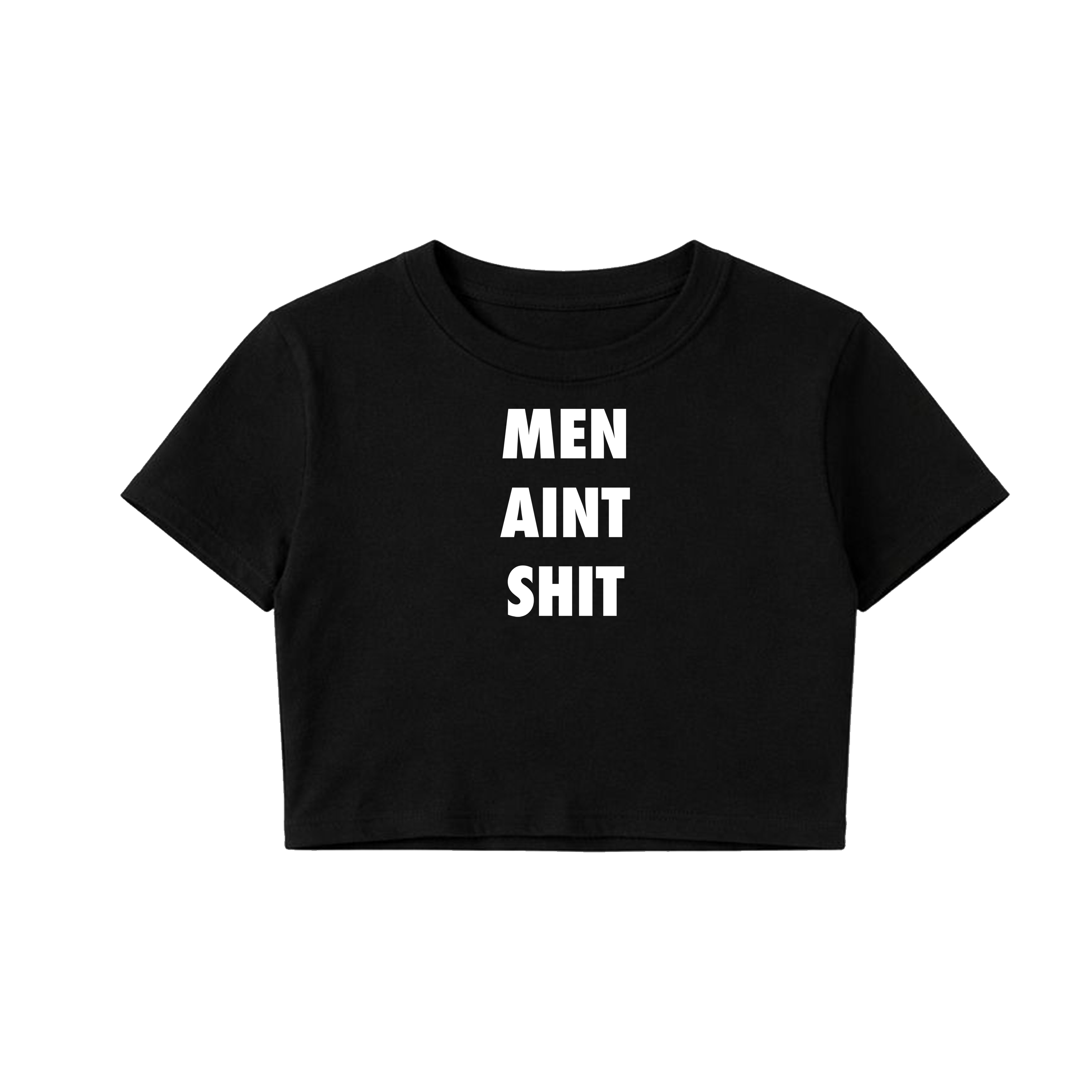 Men Aint Shit Baby Ribbed Tee